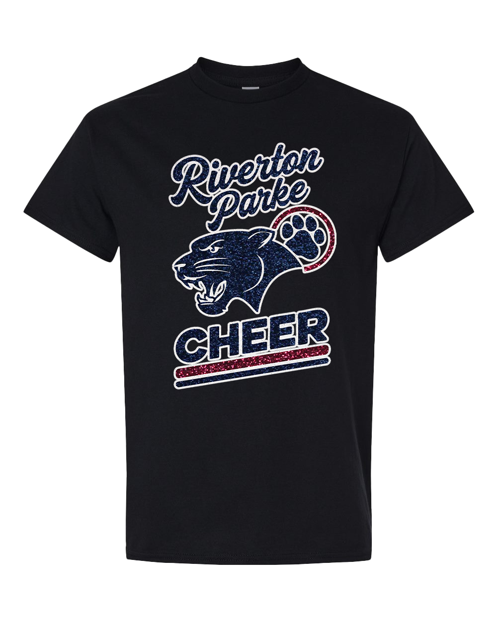Riverton Parke Panther Cheer Glitter T-Shirt