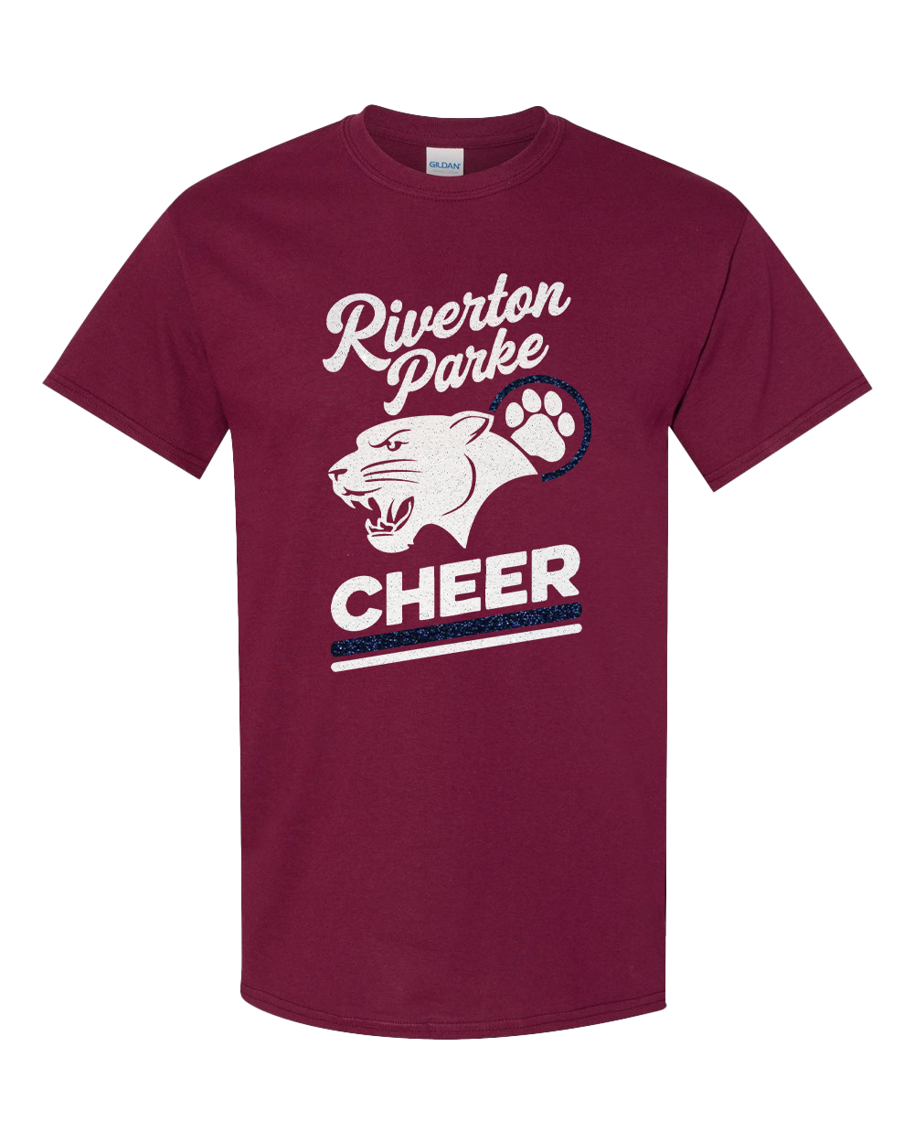 Riverton Parke Panther Cheer Glitter T-Shirt