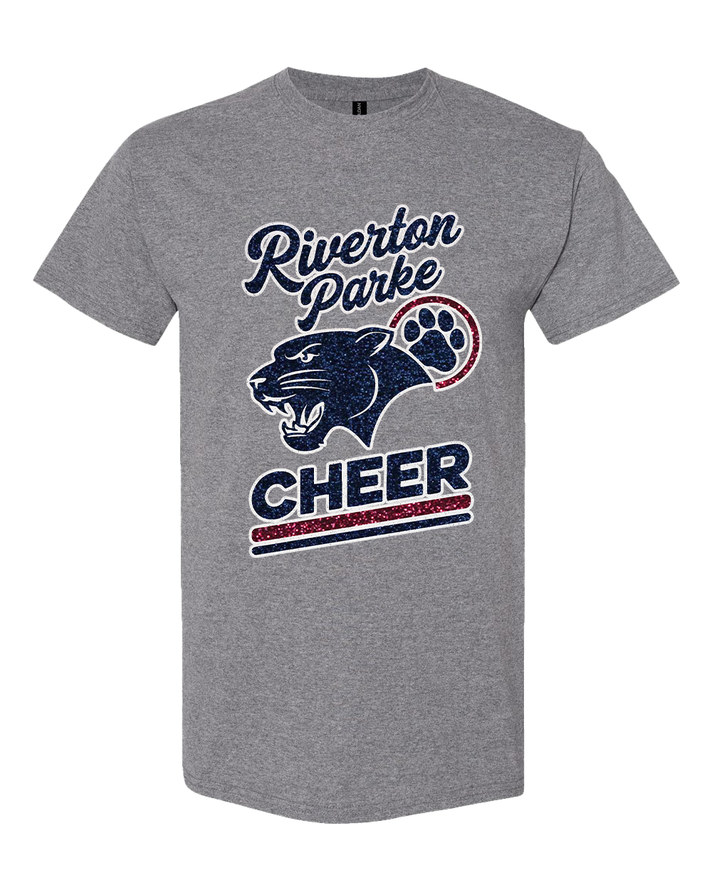 Riverton Parke Panther Cheer Glitter T-Shirt