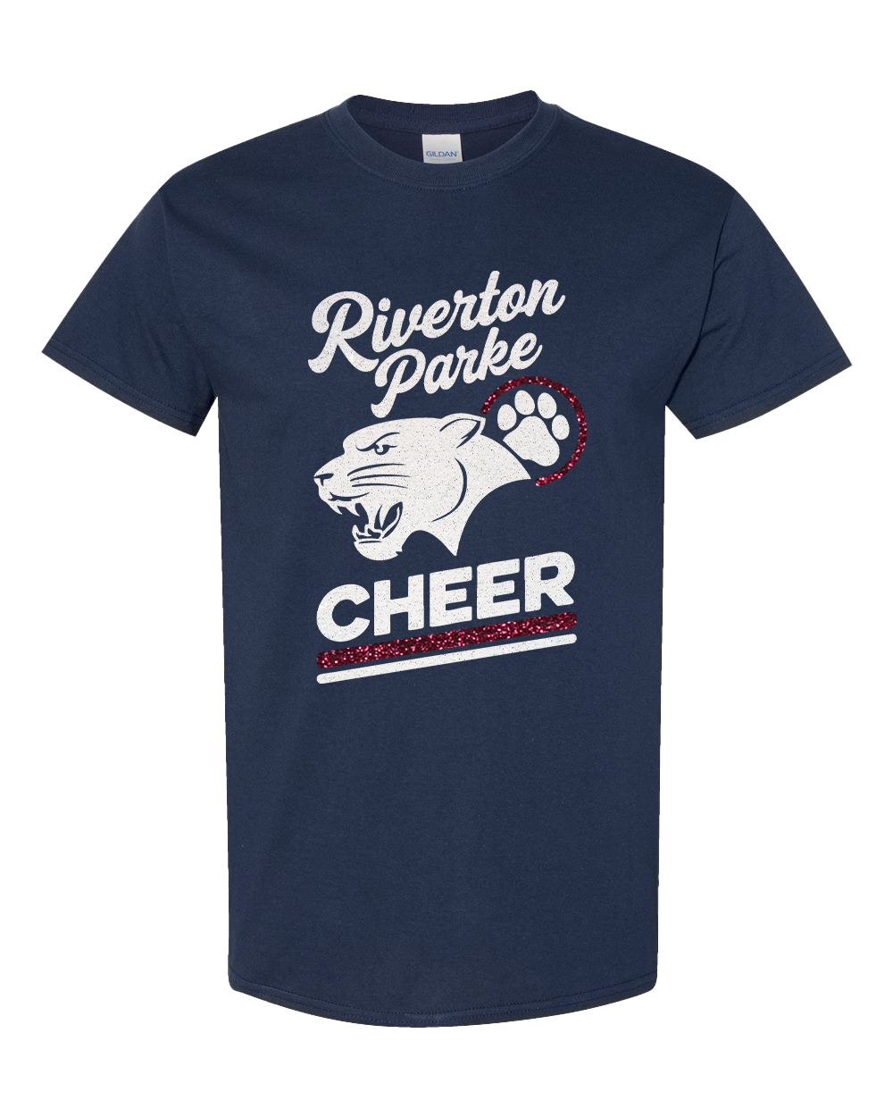 Riverton Parke Panther Cheer Glitter T-Shirt