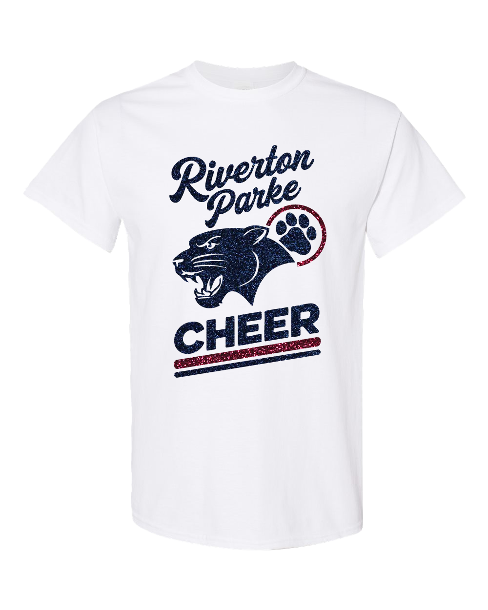Riverton Parke Panther Cheer Glitter T-Shirt