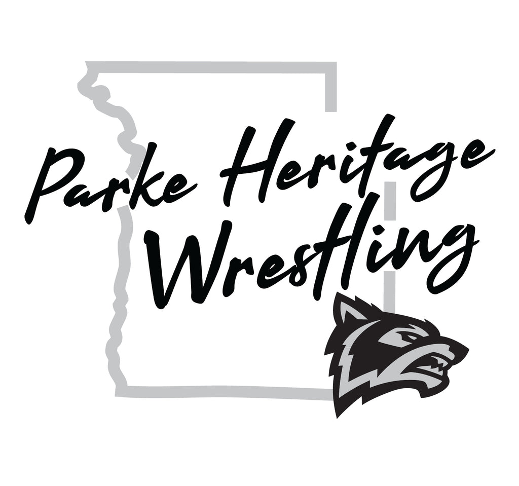 Parke Heritage Wrestling (Parke County Outline) T-shirt