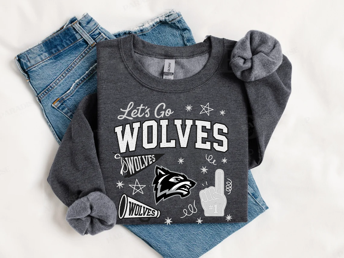 Let's Go Wolves Crew Neck